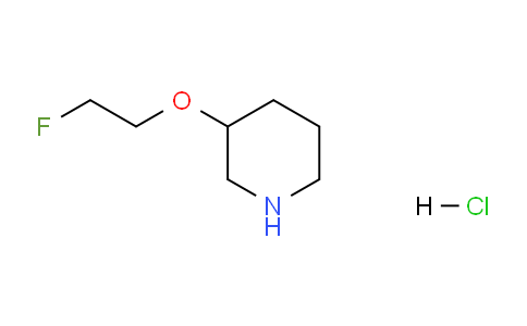 CAS No. 1220033-02-2, 3-(2-Fluoroethoxy)piperidine hydrochloride