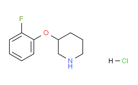 CAS No. 1185299-30-2, 3-(2-Fluorophenoxy)piperidine hydrochloride