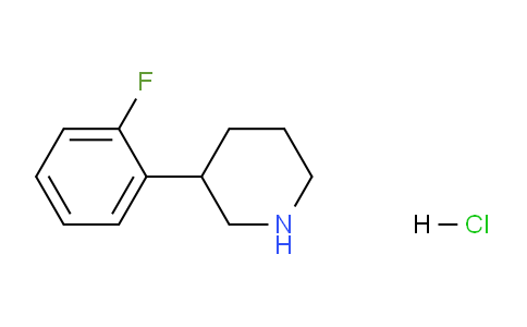 CAS No. 1106940-90-2, 3-(2-Fluorophenyl)piperidine hydrochloride
