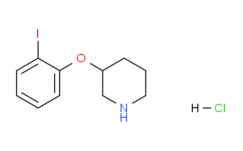 CAS No. 1219976-48-3, 3-(2-Iodophenoxy)piperidine hydrochloride