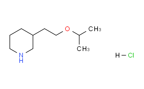 CAS No. 1220035-18-6, 3-(2-Isopropoxyethyl)piperidine hydrochloride