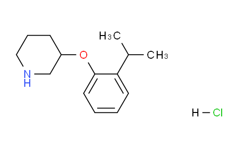 CAS No. 1220033-52-2, 3-(2-Isopropylphenoxy)piperidine hydrochloride