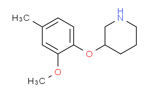 CAS No. 902836-53-7, 3-(2-Methoxy-4-methylphenoxy)piperidine