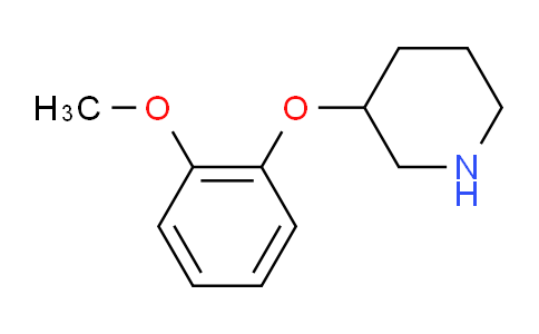 CAS No. 902837-27-8, 3-(2-Methoxyphenoxy)piperidine