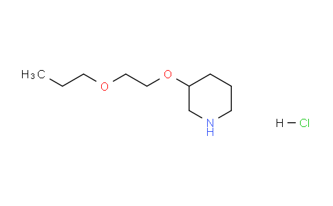 CAS No. 1220017-94-6, 3-(2-Propoxyethoxy)piperidine hydrochloride