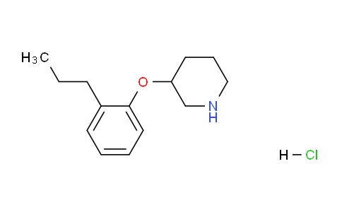 CAS No. 1220027-64-4, 3-(2-Propylphenoxy)piperidine hydrochloride