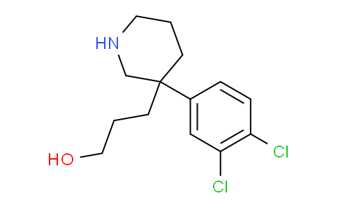 CAS No. 182621-51-8, 3-(3-(3,4-Dichlorophenyl)piperidin-3-yl)propan-1-ol