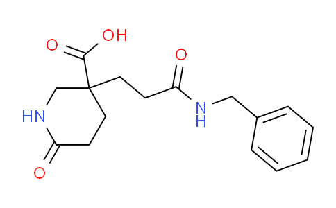 CAS No. 361372-43-2, 3-(3-(Benzylamino)-3-oxopropyl)-6-oxopiperidine-3-carboxylic acid