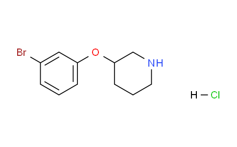 CAS No. 1185297-49-7, 3-(3-Bromophenoxy)piperidine hydrochloride