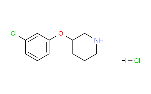 CAS No. 1185301-51-2, 3-(3-Chlorophenoxy)piperidine hydrochloride