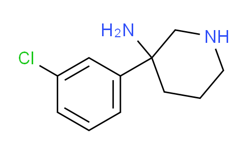 CAS No. 1824049-94-6, 3-(3-Chlorophenyl)piperidin-3-amine
