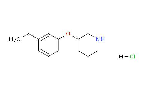 CAS No. 1185153-32-5, 3-(3-Ethylphenoxy)piperidine hydrochloride