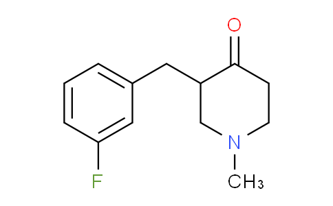 CAS No. 1823544-64-4, 3-(3-Fluorobenzyl)-1-methylpiperidin-4-one