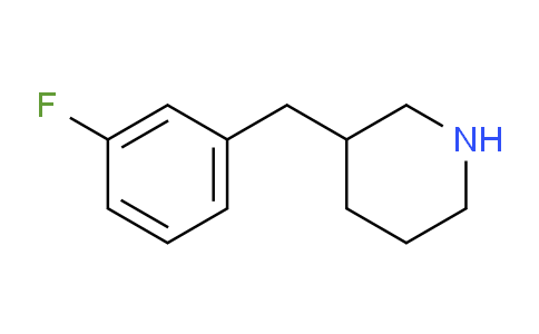 CAS No. 795261-46-0, 3-(3-Fluorobenzyl)piperidine