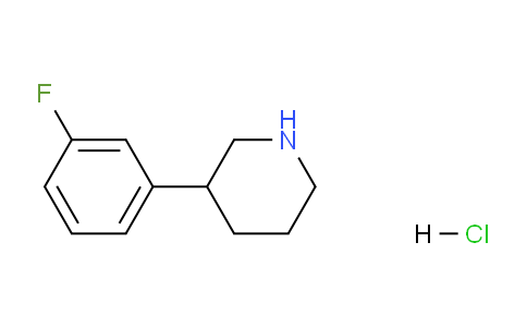 CAS No. 100240-20-8, 3-(3-Fluorophenyl)piperidine hydrochloride