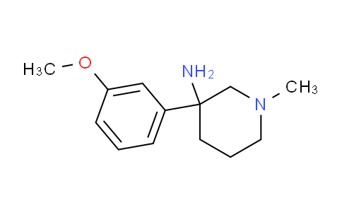 CAS No. 1236302-87-6, 3-(3-Methoxyphenyl)-1-methylpiperidin-3-amine
