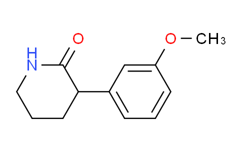 CAS No. 1267270-37-0, 3-(3-Methoxyphenyl)piperidin-2-one