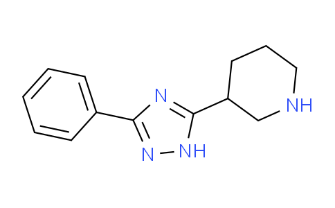 CAS No. 933684-80-1, 3-(3-Phenyl-1H-1,2,4-triazol-5-yl)piperidine