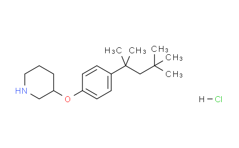 CAS No. 1220029-20-8, 3-(4-(2,4,4-Trimethylpentan-2-yl)phenoxy)piperidine hydrochloride