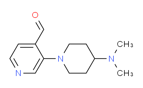 CAS No. 1774895-14-5, 3-(4-(Dimethylamino)piperidin-1-yl)isonicotinaldehyde