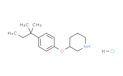 CAS No. 1219982-36-1, 3-(4-(tert-Pentyl)phenoxy)piperidine hydrochloride