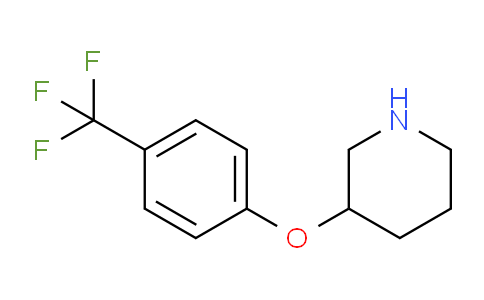 CAS No. 902836-91-3, 3-(4-(Trifluoromethyl)phenoxy)piperidine