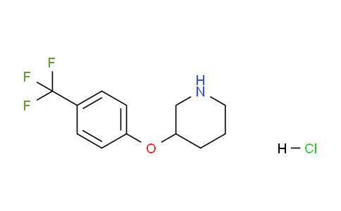 CAS No. 1220033-97-5, 3-(4-(Trifluoromethyl)phenoxy)piperidine hydrochloride