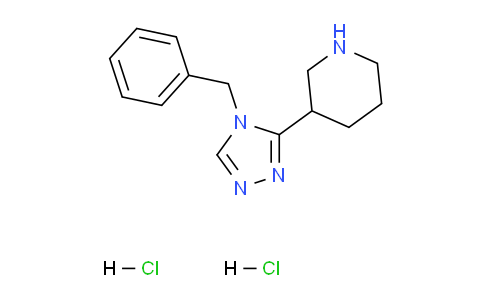 CAS No. 1332528-92-3, 3-(4-Benzyl-4H-1,2,4-triazol-3-yl)piperidine dihydrochloride