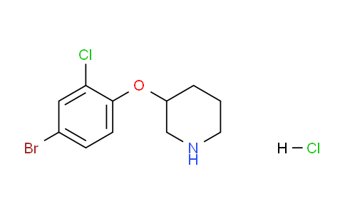 CAS No. 1220037-22-8, 3-(4-Bromo-2-chlorophenoxy)piperidine hydrochloride