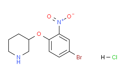 CAS No. 1219979-70-0, 3-(4-Bromo-2-nitrophenoxy)piperidine hydrochloride
