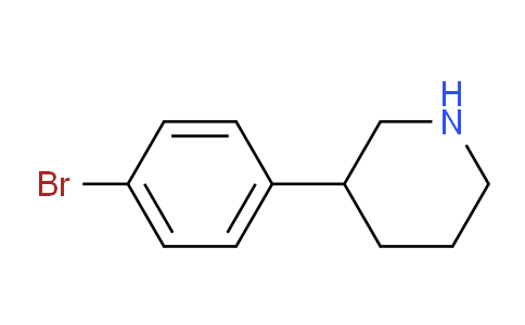CAS No. 769944-72-1, 3-(4-Bromophenyl)piperidine