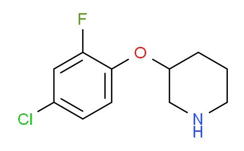 CAS No. 946726-21-2, 3-(4-Chloro-2-fluorophenoxy)piperidine