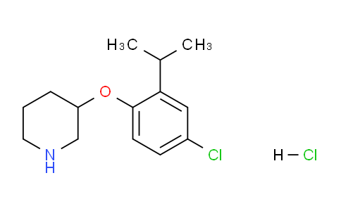 CAS No. 1220032-85-8, 3-(4-Chloro-2-isopropylphenoxy)piperidine hydrochloride