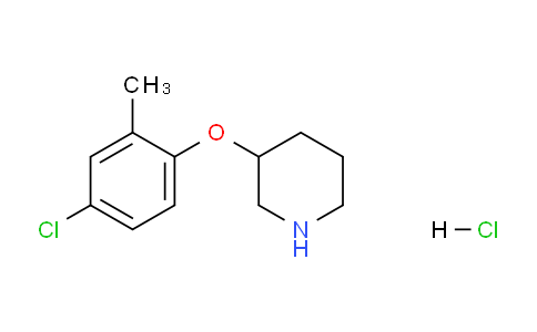 CAS No. 1219968-07-6, 3-(4-Chloro-2-methylphenoxy)piperidine hydrochloride