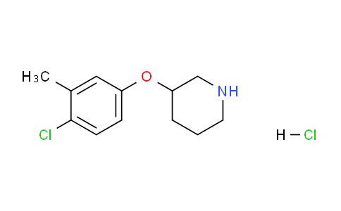 CAS No. 1220029-14-0, 3-(4-Chloro-3-methylphenoxy)piperidine hydrochloride