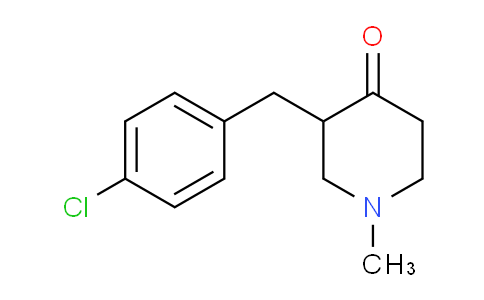 CAS No. 1510489-53-8, 3-(4-Chlorobenzyl)-1-methylpiperidin-4-one