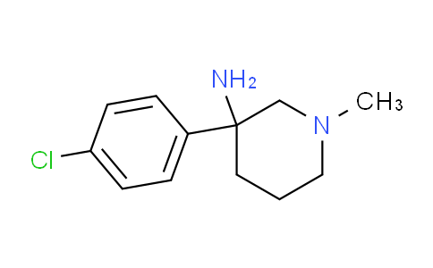 CAS No. 1236302-35-4, 3-(4-Chlorophenyl)-1-methylpiperidin-3-amine