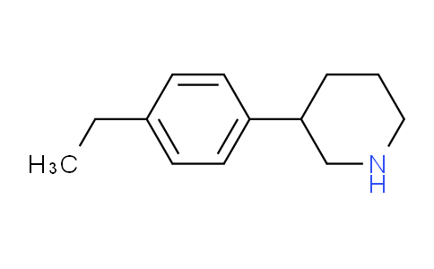 CAS No. 1260849-91-9, 3-(4-Ethylphenyl)piperidine