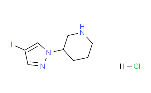 CAS No. 1393442-38-0, 3-(4-Iodo-1H-pyrazol-1-yl)piperidine hydrochloride