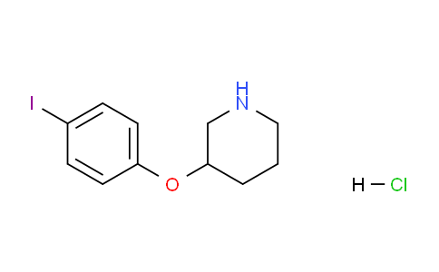 CAS No. 1220018-86-9, 3-(4-Iodophenoxy)piperidine hydrochloride