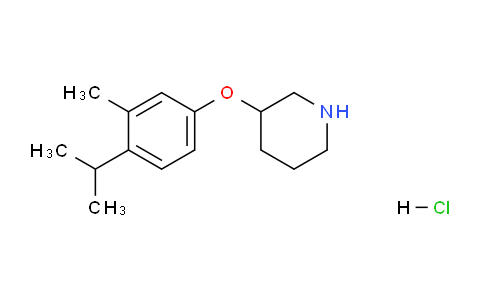 CAS No. 1220019-40-8, 3-(4-Isopropyl-3-methylphenoxy)piperidine hydrochloride