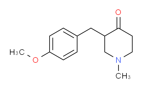 CAS No. 1510030-42-8, 3-(4-Methoxybenzyl)-1-methylpiperidin-4-one