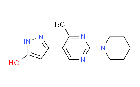 CAS No. 1452577-04-6, 3-(4-Methyl-2-(piperidin-1-yl)pyrimidin-5-yl)-1H-pyrazol-5-ol