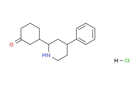 CAS No. 1241505-12-3, 3-(4-Phenylpiperidin-2-yl)cyclohexanone hydrochloride