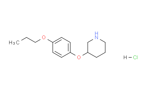 CAS No. 1220033-91-9, 3-(4-Propoxyphenoxy)piperidine hydrochloride