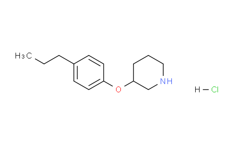 CAS No. 1220034-07-0, 3-(4-Propylphenoxy)piperidine hydrochloride