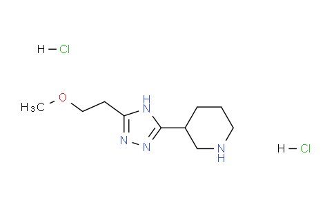 CAS No. 1332528-91-2, 3-(5-(2-Methoxyethyl)-4H-1,2,4-triazol-3-yl)piperidine dihydrochloride