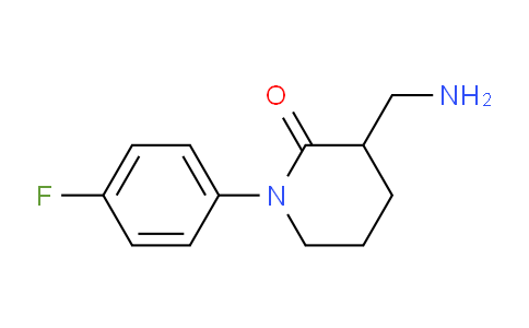 CAS No. 1505307-48-1, 3-(Aminomethyl)-1-(4-fluorophenyl)piperidin-2-one