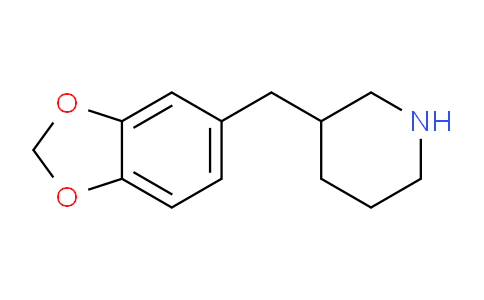 CAS No. 955314-95-1, 3-(Benzo[d][1,3]dioxol-5-ylmethyl)piperidine