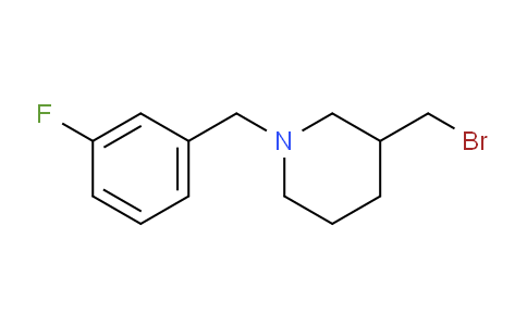 CAS No. 1353948-39-6, 3-(Bromomethyl)-1-(3-fluorobenzyl)piperidine